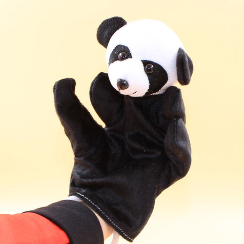 Funny toy Animal Panda Finger Puppet Plush Baby Favor Toys Dolls Kid Child Boys Girls Educational Hand Toy